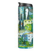 Kirche von Cassone Gustav Klimt Thermosbecher (Nach rechts gedreht)