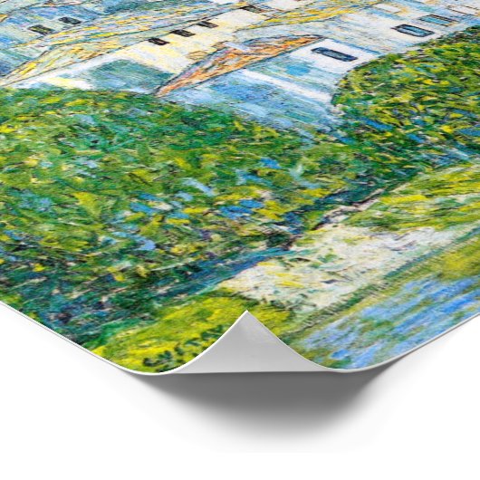 Kirche von Cassone von Gustav Klimt Poster (Ecke)