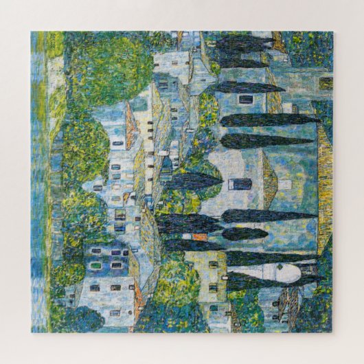 Kirche von Cassone von Gustav Klimt Puzzle (Horizontal)
