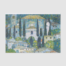 Kirche von Cassone von Gustav Klimt Seidenpapier