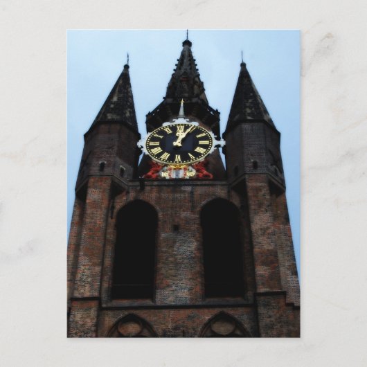Kirche von Delft Postkarte (Vorderseite)