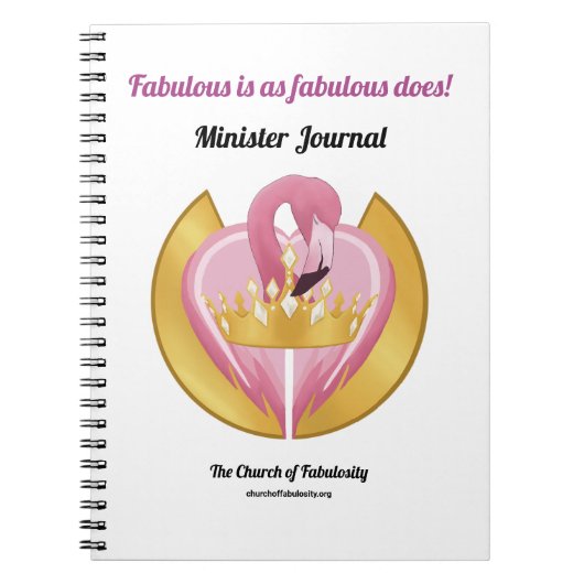 Kirche von Fabulosity Minister Journal Notizblock (Vorderseite)