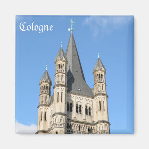 Kirche von Groß St. Martin in Köln Souvenir Magnet