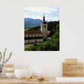 Kirche von Gruyeres Poster (Küche)