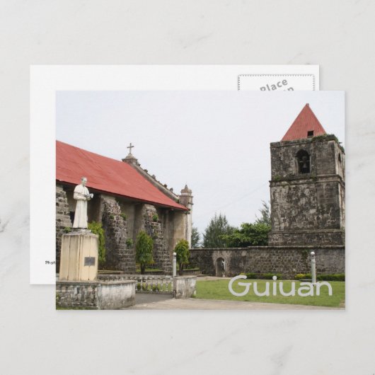 Kirche von Guiuan Postkarte (Vorne/Hinten)