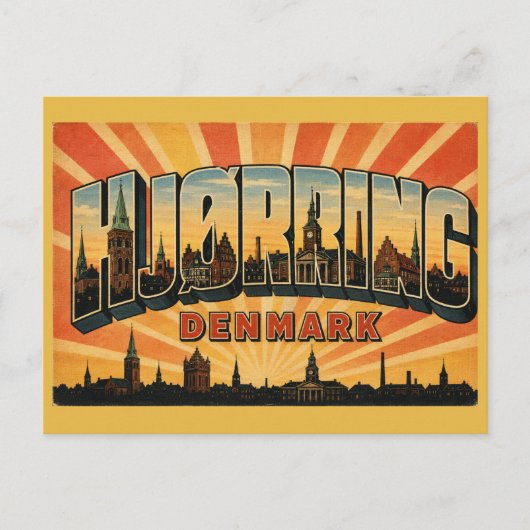 Kirche von Hjørring, Dänemark Postkarte (Vorderseite)