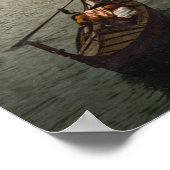 Kirche von Salute Venedig Italien Gondeln Poster (Ecke)