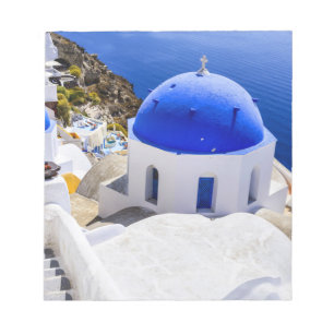 Kirche von Santorin Notizblock