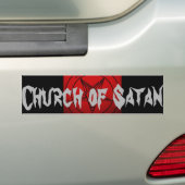 KIRCHE VON SATAN AUTOAUFKLEBER (Auf Auto)
