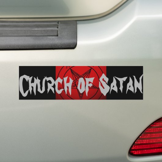 KIRCHE VON SATAN AUTOAUFKLEBER (Auf Auto)