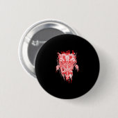 Kirche von Satan Geschenk Alles Hageziege Satanic Button (Vorne & Hinten)