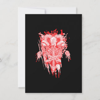 Kirche von Satan Geschenk Alles Hageziege Satanic  Einladung