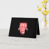 Kirche von Satan Geschenk Alles Hageziege Satanic Karte (Gelbe Blume)