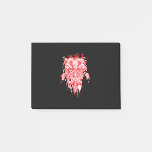 Kirche von Satan Geschenk Alles Hageziege Satanic Post-it Klebezettel (Vorderseite)
