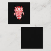 Kirche von Satan Geschenk Alles Hageziege Satanic Quadratische Visitenkarte (Vorne/Hinten)