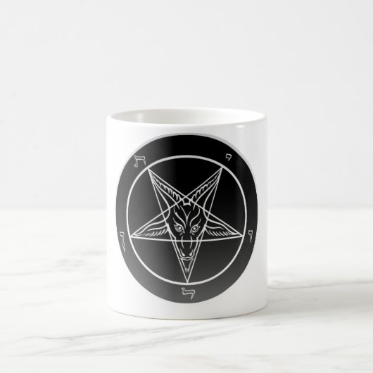 Kirche von Satan Noir Sigil von Baphomet Tasse (Mittel)