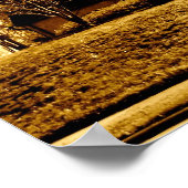 Kirche von Sepiatone Poster (Ecke)