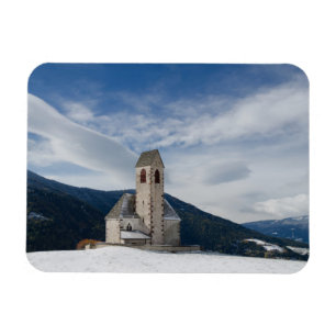 Kirche von St. Jakob im Villnöss Rechteckmagneten Magnet