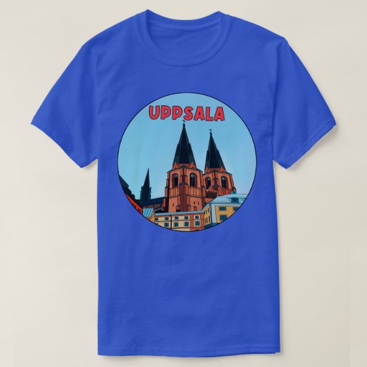 Kirche von Uppsala T-Shirt (Design vorne)