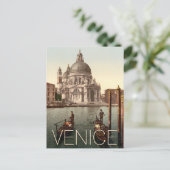 Kirche von Venedig Salute Gondolas Postkarte (Stehend Vorderseite)