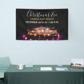 Kirche Weihnachten Abend Candlelight Service Banner (Messeveranstaltung)