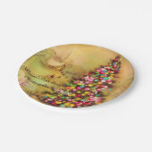 Kirche & Weihnachtsbaum Persönliches Papier Napkin Pappteller (Schrägansicht)