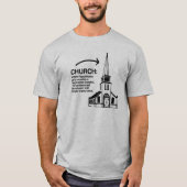 KIRCHE - WO REPUBLIKANER GEHEN ANZUBETEN T-Shirt (Vorderseite)