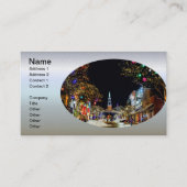 Kirche zu Weihnachten dekoriert Visitenkarte (Vorderseite)