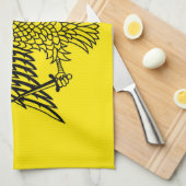 Kircheflagge Mount Athos religiös Handtuch (Viertel Falte)