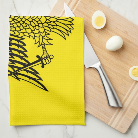 Kircheflagge Mount Athos religiös Handtuch (Viertel Falte)