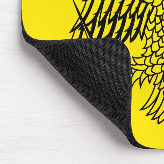 Kircheflagge Mount Athos religiös Mousepad (Ecke)