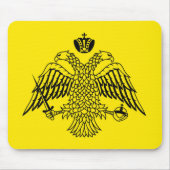 Kircheflagge Mount Athos religiös Mousepad (Vorne)