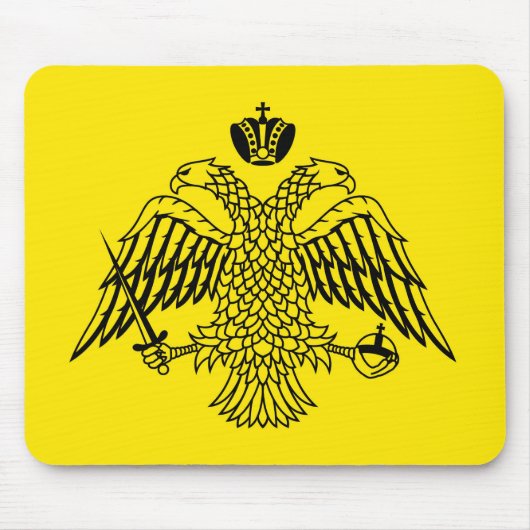 Kircheflagge Mount Athos religiös Mousepad (Vorne)