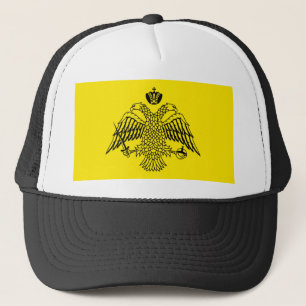 Kircheflagge Mount Athos religiös Truckerkappe