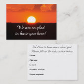 Kirchen-Besucher-Sonnenuntergang-Karte Visitenkarte (Vorne/Hinten)