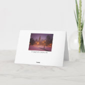 Kirchen-Bürgersteigs-Feiertags-Gruß-Karten Feiertagskarte (Rückseite)