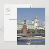Kirchen des Moskauer Kremls Postkarte (Vorne/Hinten)