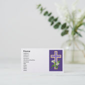Kirchen-Einladung Visitenkarte (Stehend Vorderseite)
