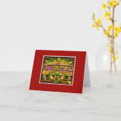 Kirchen-Fenster-Anmerkungs-Karte (rot) Karte (Gelbe Blume)