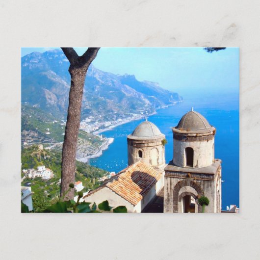 Kirchen-Helme auf der Amalfi-Küste Postkarte (Vorderseite)