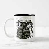 KIRCHEN-KAFFEE-WITZ ZWEIFARBIGE TASSE (Links)