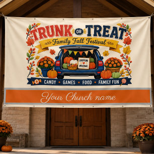 Kirchen-Koffer-oder-Behandlung-Herbstfest-Banner Banner