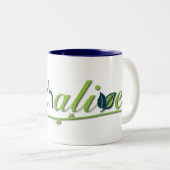 Kirchen-lebendige Logo-Tasse Zweifarbige Tasse (VorderseiteRechts)