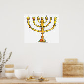 Kirchen-Menora Poster (Küche)