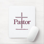 Kirchen-Pastor-Grau-Kreuz Mousepad (Mit Mouse)
