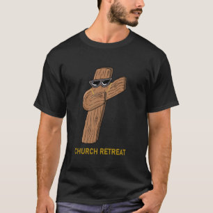 Kirchen-Rückzug Sakrament Dabbing Kreuz Katholisch T-Shirt