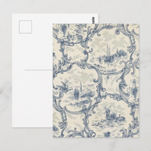 Kirchen & Schiffe, Windmühle & Boote, inspiriert D Postkarte (Vorne/Hinten)
