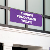 Kirchen-Spendenaktion Heute Banner (Äußeres Gebäude)