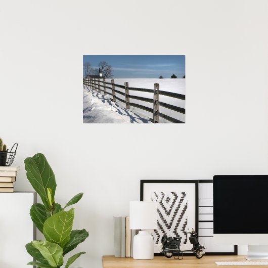 Kirchen- und Zaunposten Poster (Heimbüro)