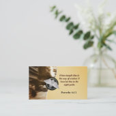 Kirchen-Visitenkarten mit Logo Visitenkarte (Stehend Vorderseite)